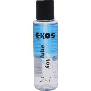 EROS - LUBE TOY 100 ML é um Óleo e Lubrificante extremamente agradável á base de água.