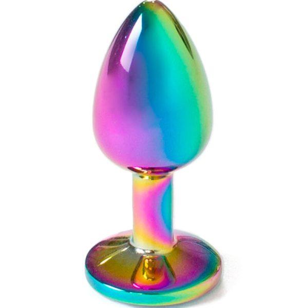 SECRET PLAY - METAL BUTT PLUG RAINBOW SMALL SIZE 7 CM é um brinquedo sexual da gama dos Dildos Anais, super confortável para maior prazer e limpeza.