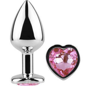 SECRET PLAY - METAL BUTT PLUG FUCHSIA HEART SMALL SIZE 7 CM é um brinquedo sexual da gama dos Dildos Anais, super confortável para maior prazer e limpeza.