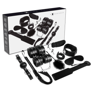 EXPERIENCE BDSM FETISH KIT BLACK SERIES é um brinquedo sexual da gama Fetiche e Bondage relacionada com BDSM e Acessórios.