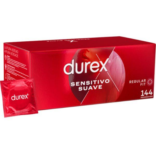 DUREX SOFT SENSITIVE 144 UDS são preservtivos especiais, para maior segurança e sensibilidade. Super saborosos.