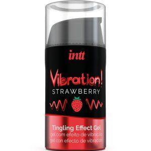 INTT - POWERFUL INTIMATE STIMULANT LIQUID VIBRATING GEL STRAWBERRY 15ML é um Óleo, Lubrificante e Creme para um tempo erótico.