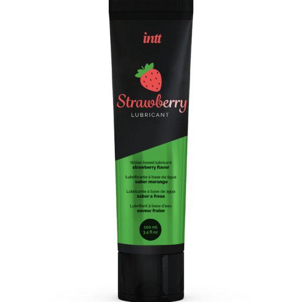 INTT - INTIMATE WATER-BASED LUBRICANT STRAWBERRY FLAVOR é um Óleo e Lubrificante extremamente agradável comestível.