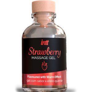 INTT - HOT EFFECT STRAWBERRY FLAVOR MASSAGE GEL é um Óleo, Lubrificante e Creme para massagem.