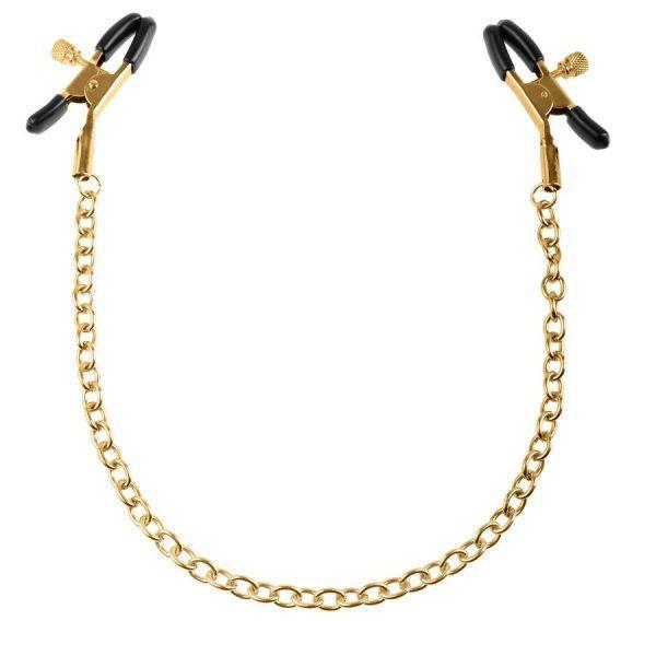 FETISH FANTASY GOLD NIPPLE CLAMPS é um brinquedo sexual da gama dos Masturbadores para mulheres, confortável e potente.