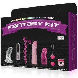 LOVERS SECRET COLLECTION FANTASY KIT é um Kit brinquedos sexuais, para noites escaldantes e atrevidas.