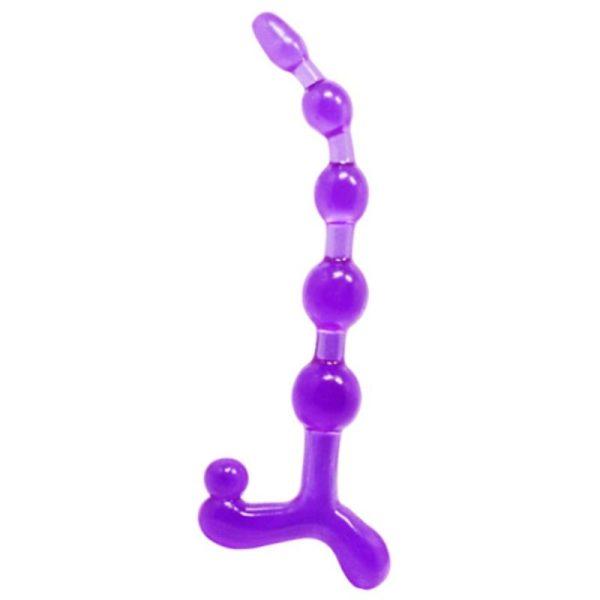 BENDY TWIST ANAL BEADS PURPLE é um brinquedo sexual da gama dos Dildos Anais, super confortável para maior prazer e limpeza.