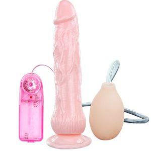VIBRATING DILDO FOUNTAIN SQUIRT FUNCTION é um brinquedo sexual da gama dos Masturbadores para mulheres, confortável e potente.
