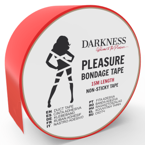 DARKNESS NON STICKY TAPE RED 15M é um brinquedo sexual da gama Fetiche e Bondage relacionada com Esposas.