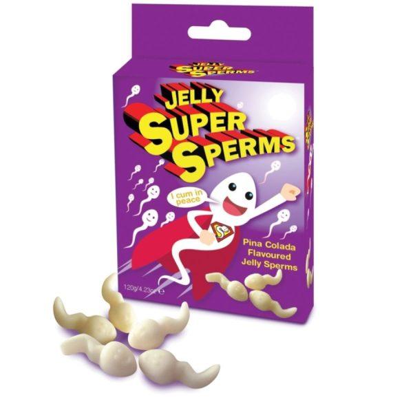 SPENCER & FLEETWOOD JELLY SUPER SPERMS 120 GR são Guloseimas Engraçadas, para momentos divertidos e atrevidos.