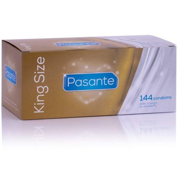 PASANTE CONDOMS KING SIZE BOX 144 UNITS são preservtivos para gays, para maior segurança e sensibilidade. Super saborosos.