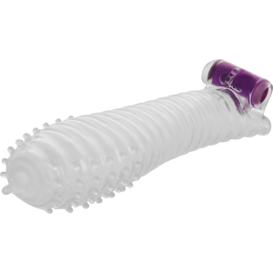 OHMAMA TEXTURED PENIS SLEEVE WITH VIBRATING BULLET é um brinquedo sexual da gama dos Masturbadores para mulheres, confortável e potente.