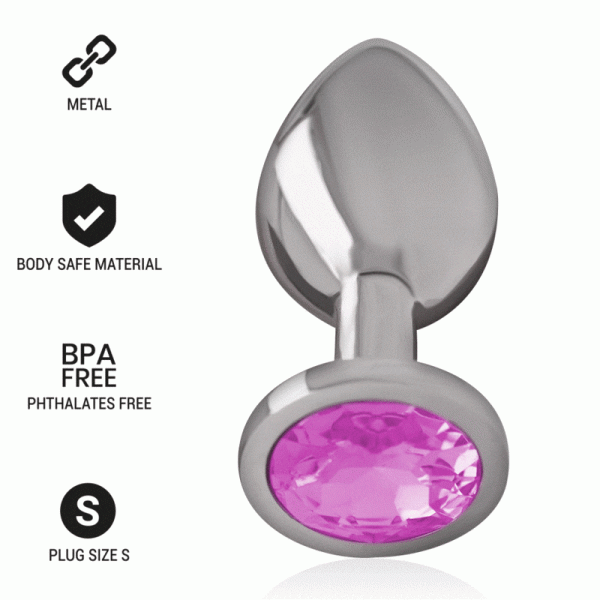 INTENSE™ - ANAL PLUG METAL PINK SIZE S é um brinquedo sexual da gama dos Plugs, super confortável para maior prazer.