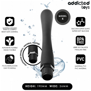 ADDICTED TOYS - LIMPADOR ANAL COM ADAPTADOR UNIVERSAL MODELO 4