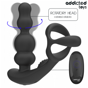 ADDICTED TOYS - MASSAGEADOR DE PRÓSTATA GIRATÓRIO COM CONTROLE REMOTO